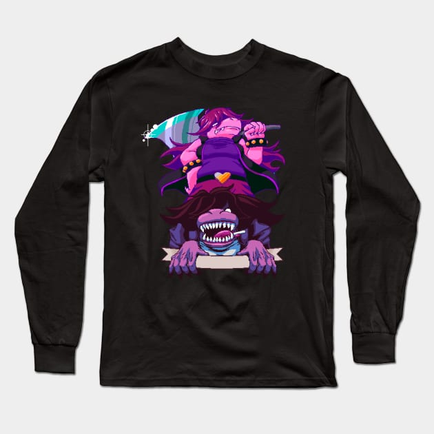 Susie - Deltarune Long Sleeve T-Shirt by maverickmichi